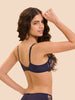 Plunging underwired bra - Midnight