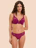 Plunging push-up bra - Desire Pink