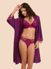 Plunging push-up bra - Desire Pink