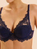 Plunging push-up bra - Midnight