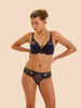 Plunging push-up bra - Midnight