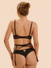 Underwired scarf bra - Light Tatoo