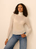 Turtleneck long sleeve top - Natural