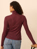 Turtleneck long sleeve top - Autumn red