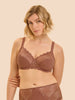 Full cup support bra - Coco brown