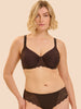Moulded rigid underwired bra - Cocoa