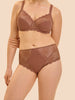 High-waist brief - Coco brown