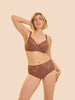 High-waist brief - Coco brown