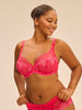 Plunging underwired bra - Fabulous Pink