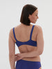 Plunging underwired bra - Electric blue