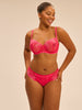 Half cup bra - Fabulous Pink