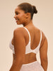 Structured wireless bra - White