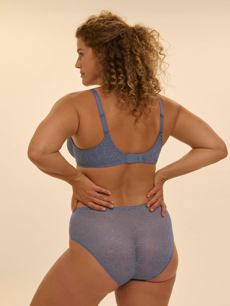 High-waist brief - Chambray Blue