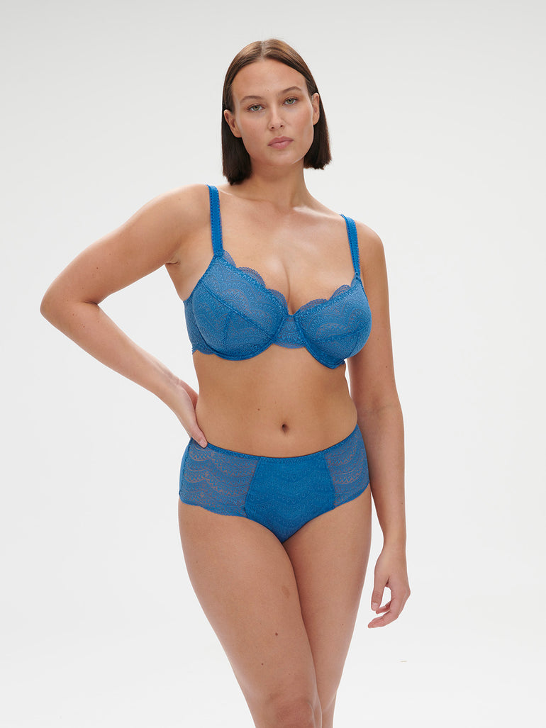 Moulded underwired bra - Myosotis Blue