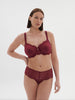 Full cup support bra - Spinel Red