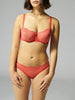 Sheer Demi - Folly Red