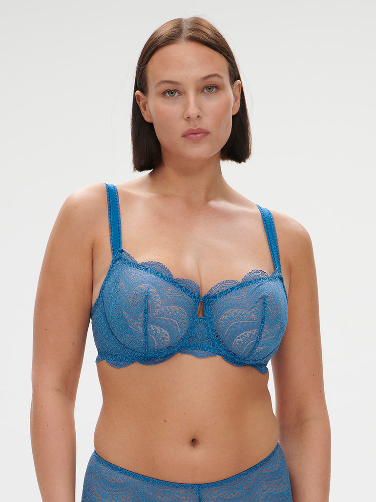 Half cup bra - Myosotis Blue