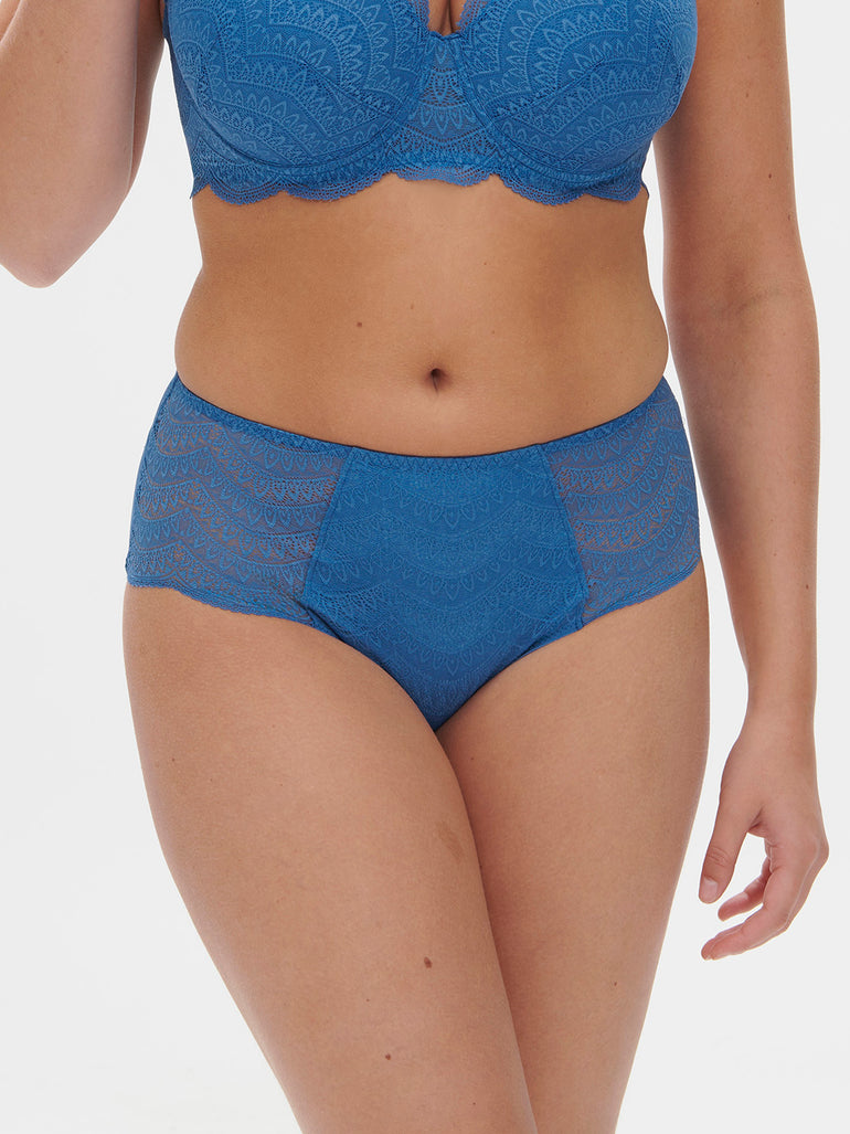 High-waist brief - Myosotis Blue