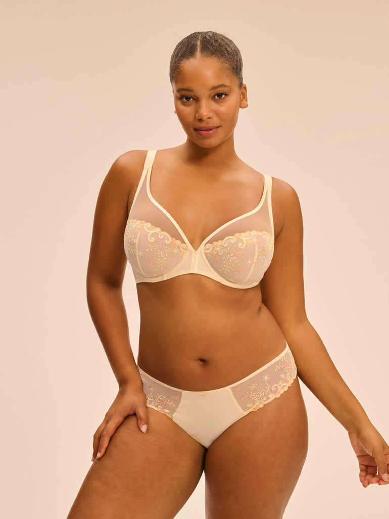 Plunging underwired bra - Pampa