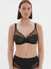 Plunging underwired bra - Gem Black