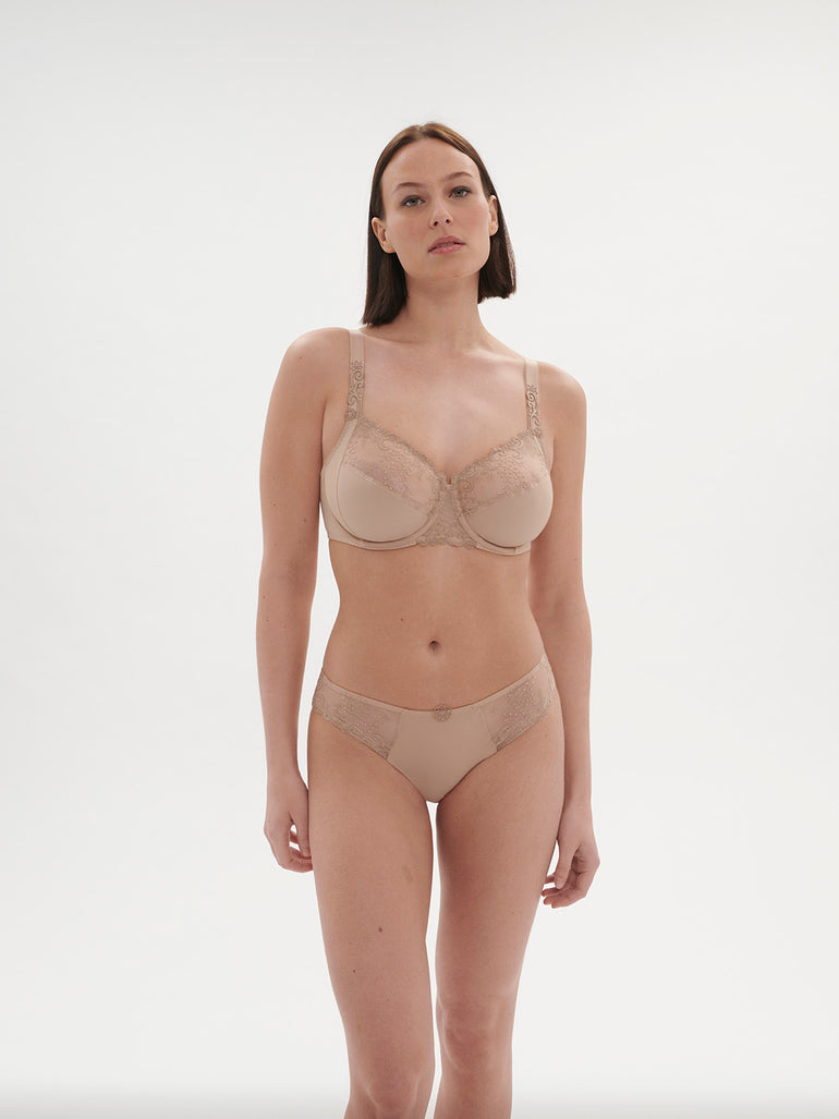 Full cup support bra - Nude