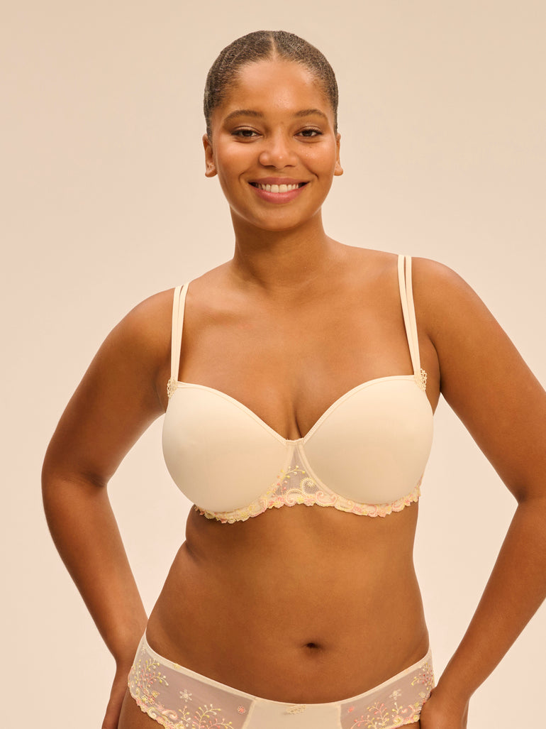 Squared neckline spacer bra - Pampa