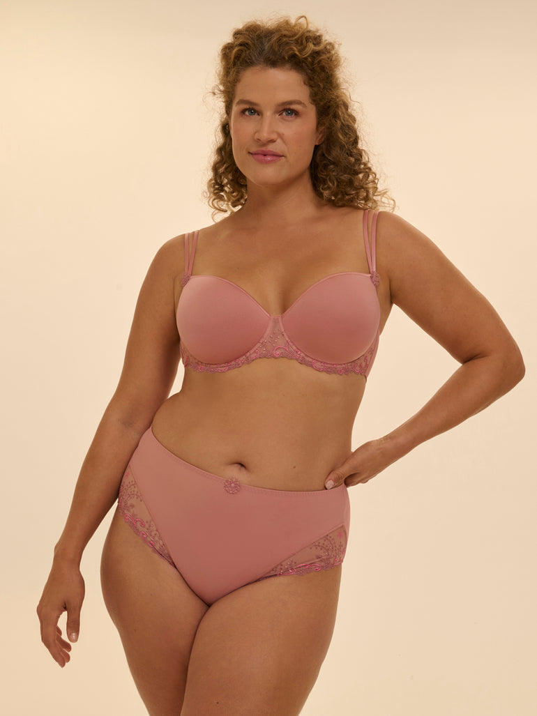 High-waist brief - Smokey Pink