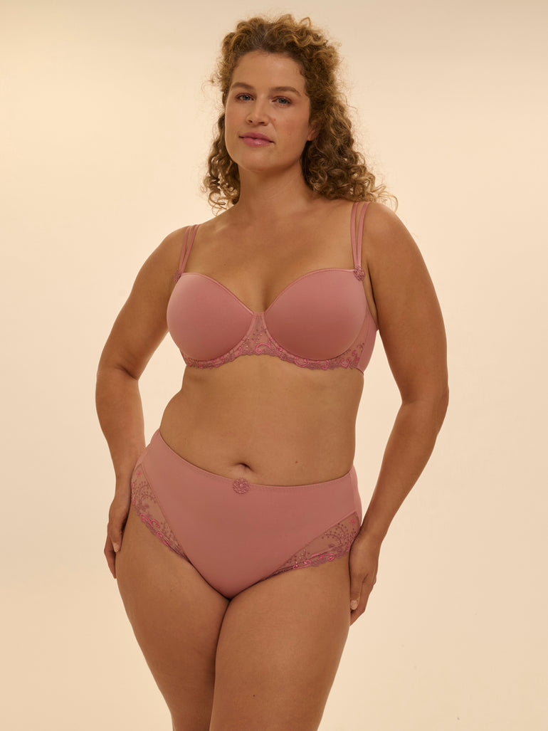 High-waist brief - Smokey Pink