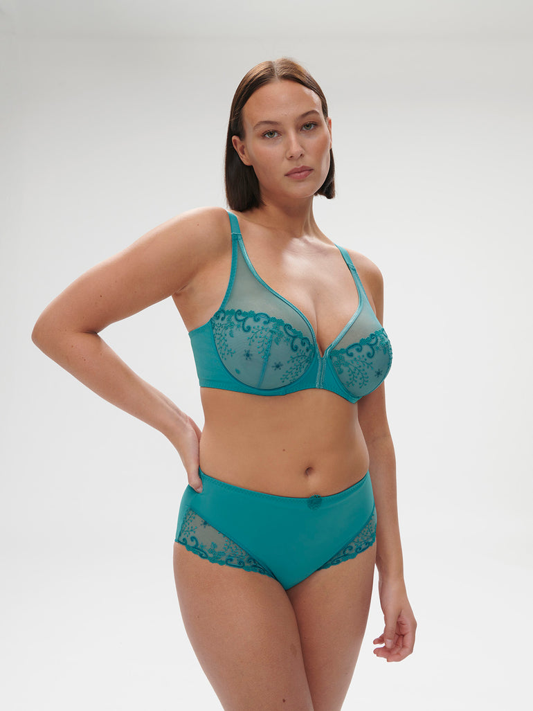 High-waist brief - Atoll Blue