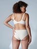 Plunging underwired bra - Cream