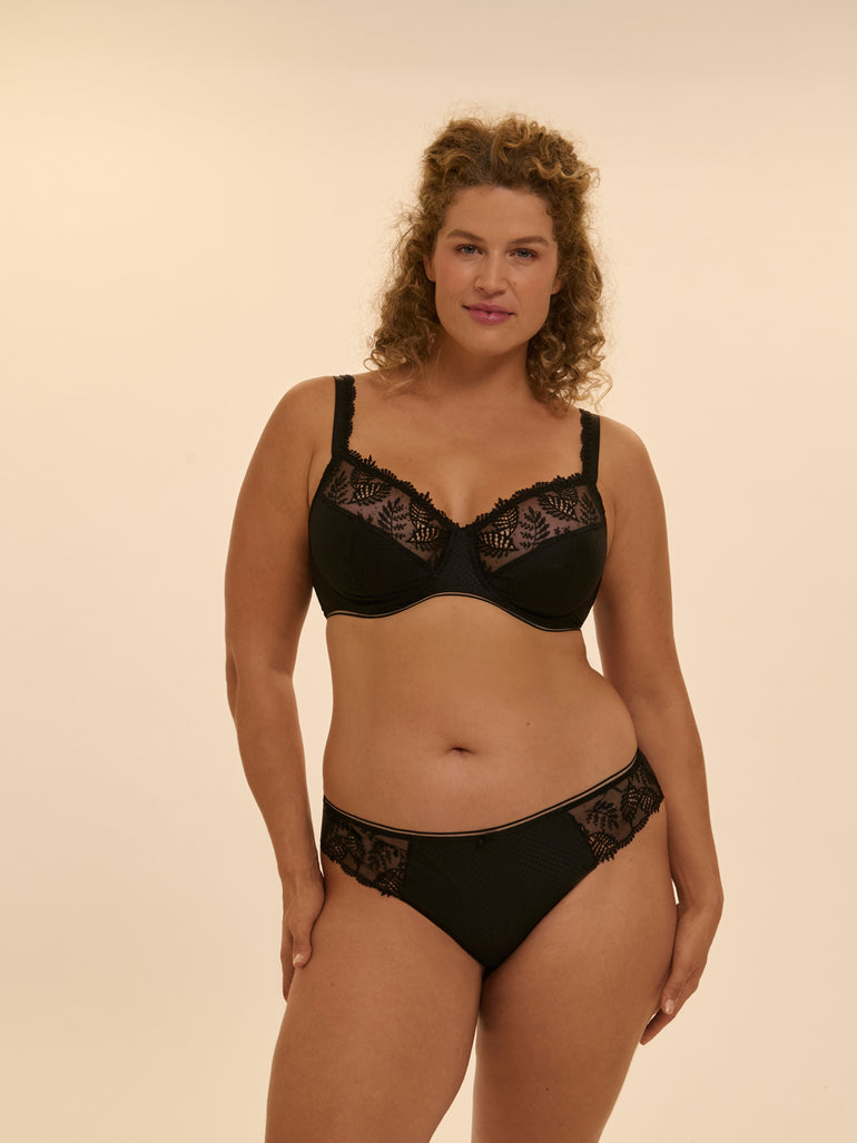 Full cup support bra - Black