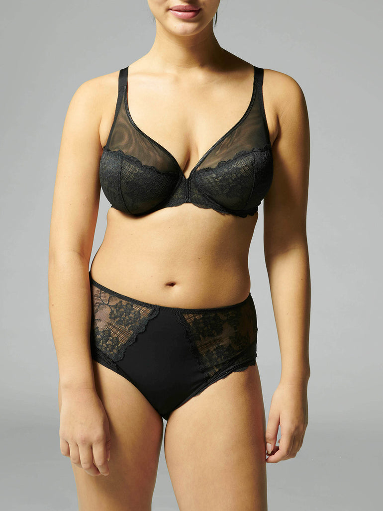 Reve Full Coverage Plunge - Black