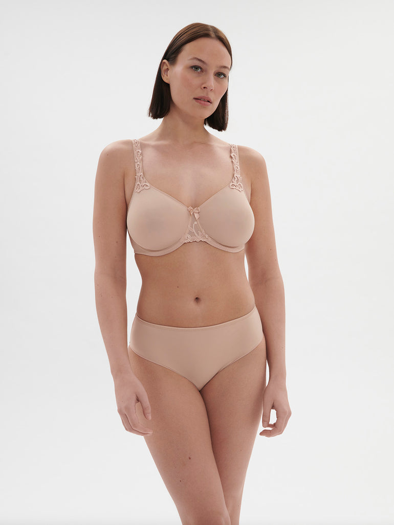 Rigid moulded bra - Peau rosée