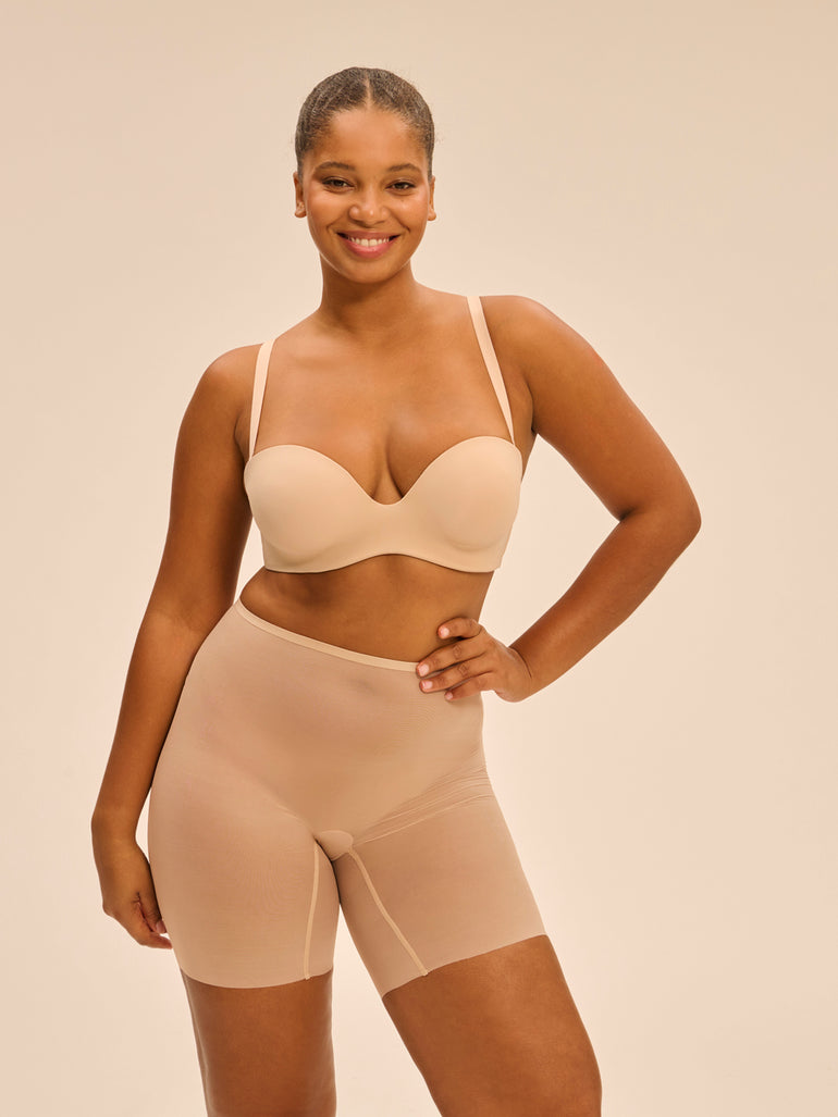 Multi-position strapless bra - Peau rosée