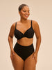 Seamless moulded multi-position bra - Black