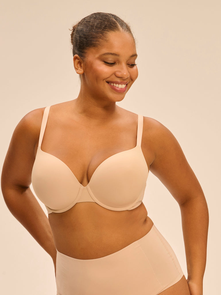 Padding plunge bra - Peau rosée