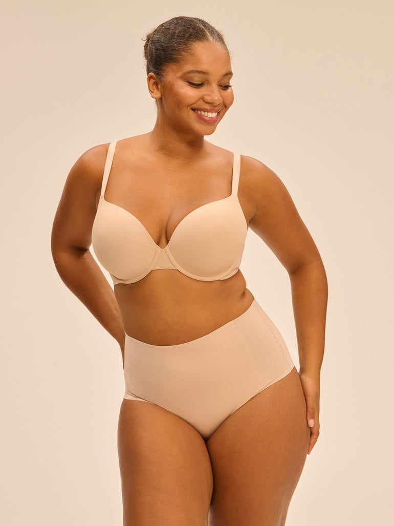 Padding plunge bra - Peau rosée