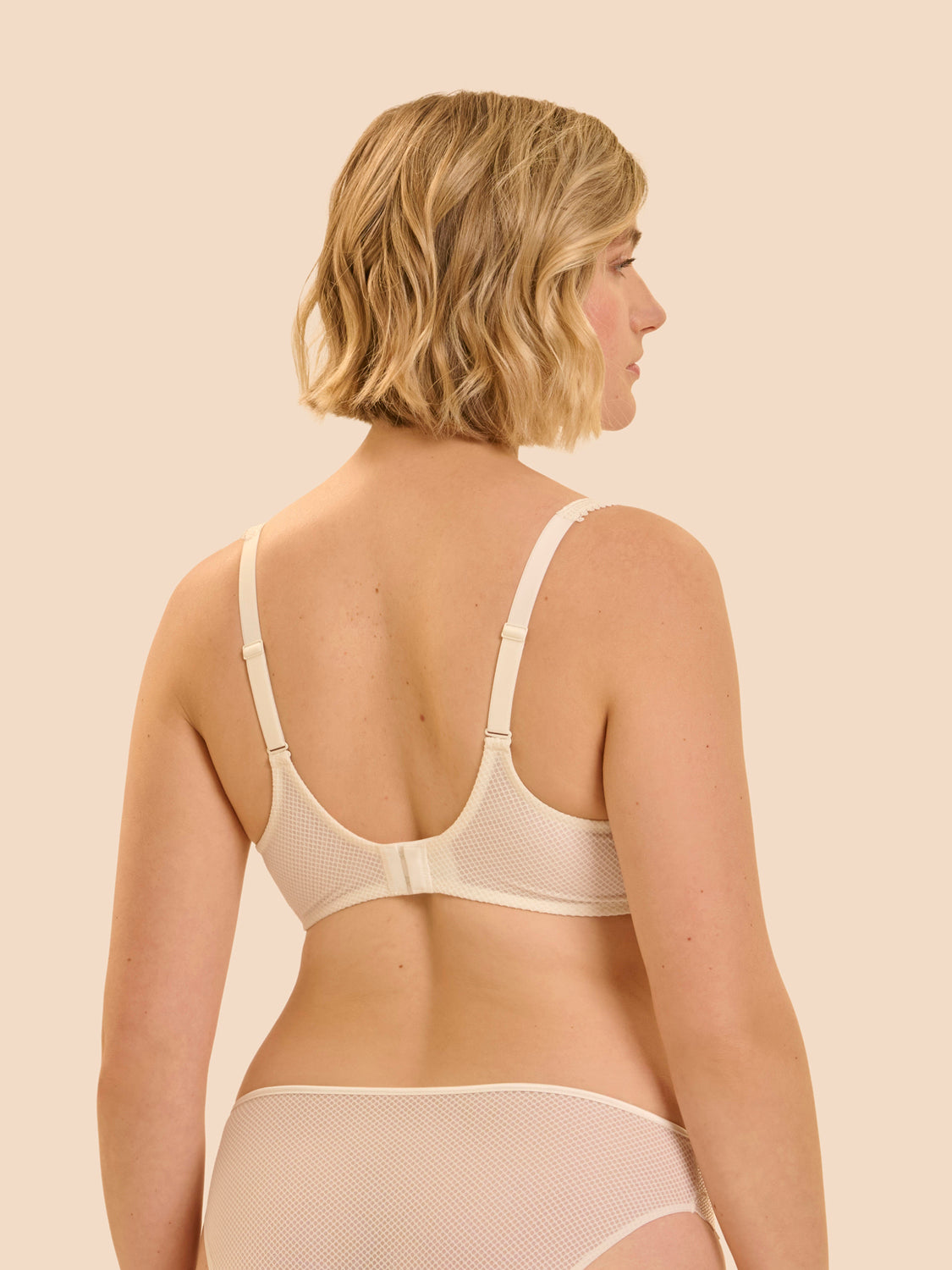 Full cup support bra - Natural
