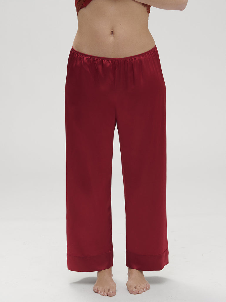 Dream Silk Pant - Tango Red