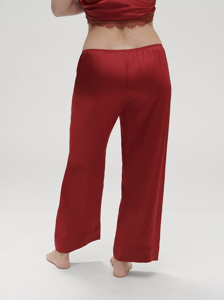 Dream Silk Pant - Tango Red