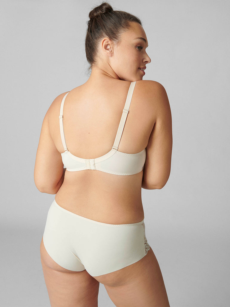 Full cup plunge bra - Topaz Beige