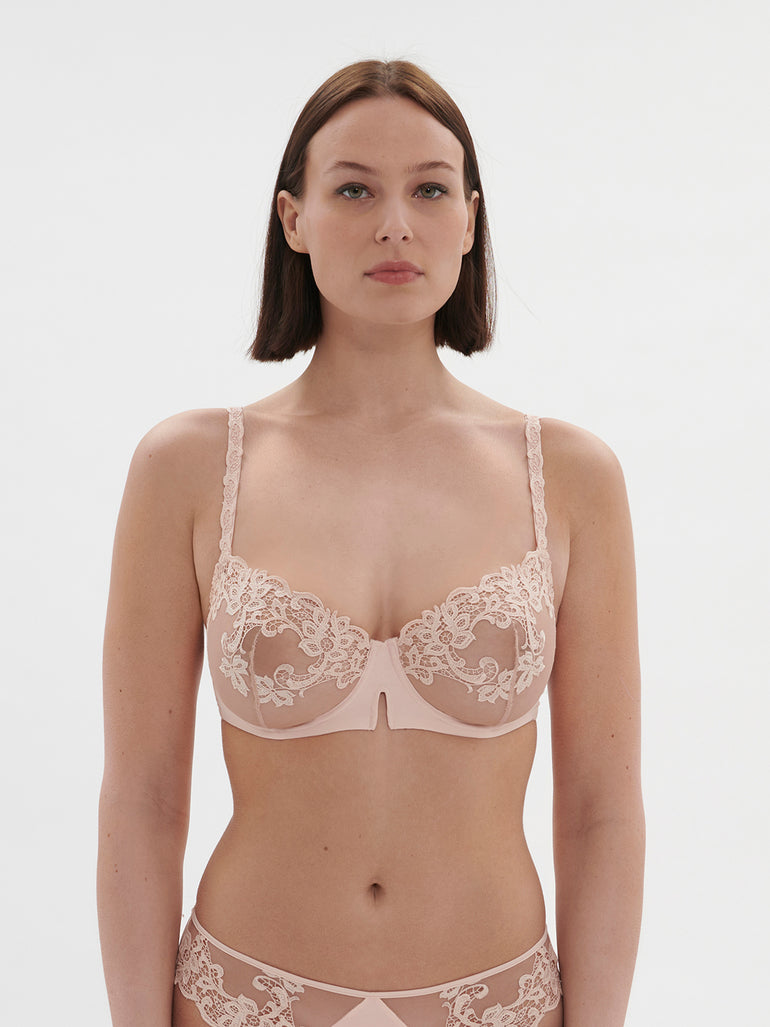 Half cup bra - Pink Nude