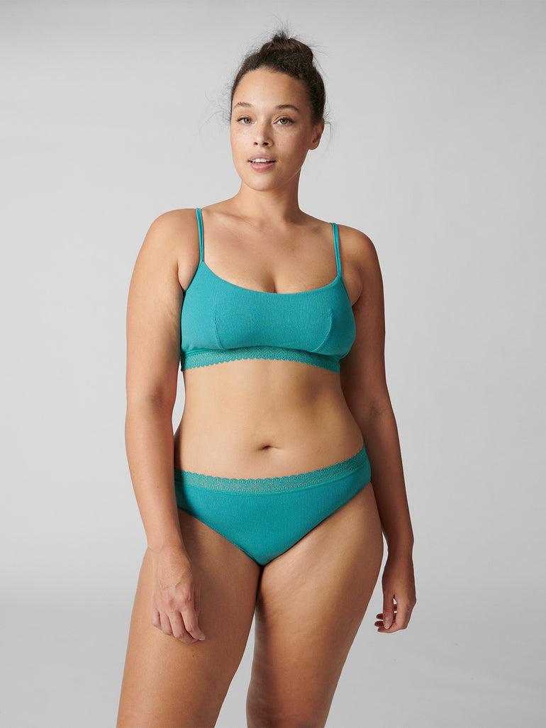 Eugenie Bralette - Saline Blue