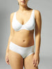 Eugenie Full Coverage Plunge - White