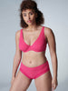 Full Coverage Plunge - Fuschia