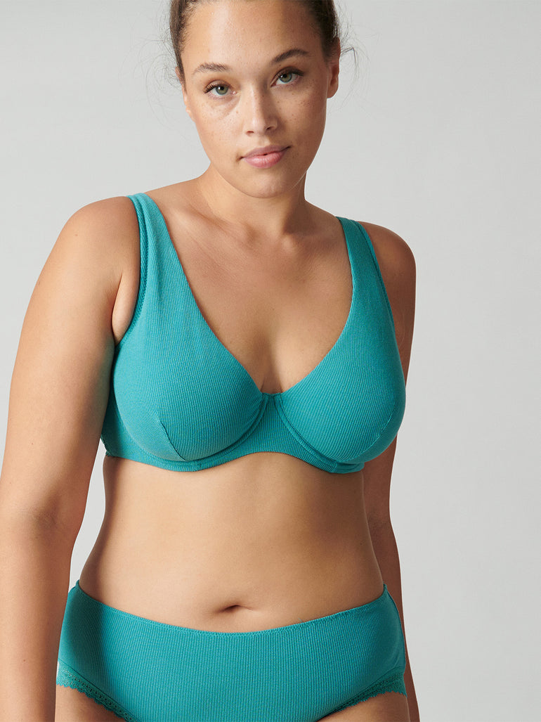 Eugenie Full Coverage Plunge - Saline Blue