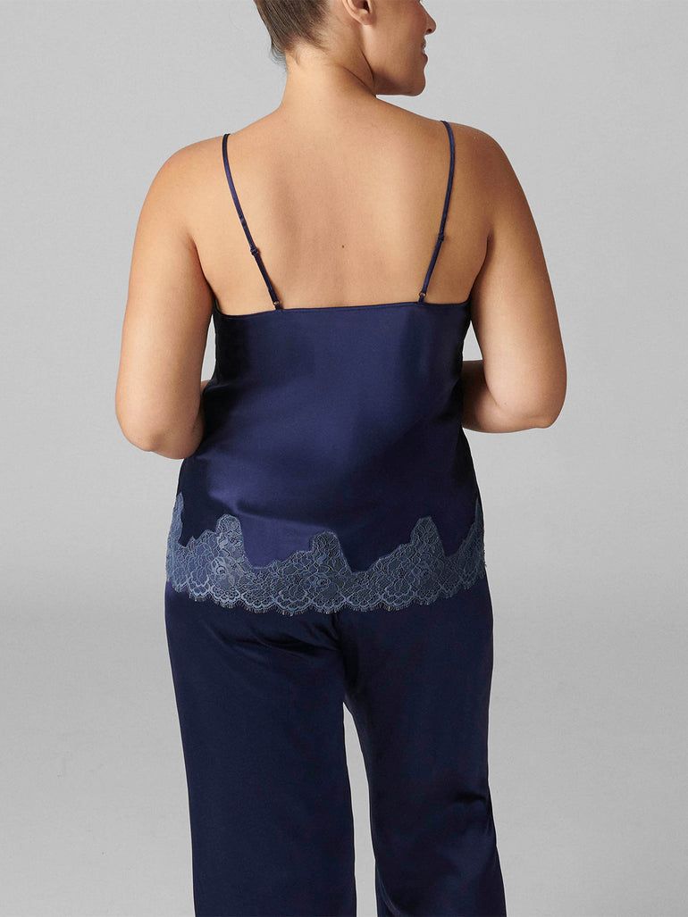 Nocturne Silk Top - Midnight