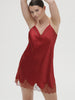 Nocturne Silk Dress - Tango Red
