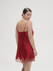 Nocturne Silk Dress - Tango Red