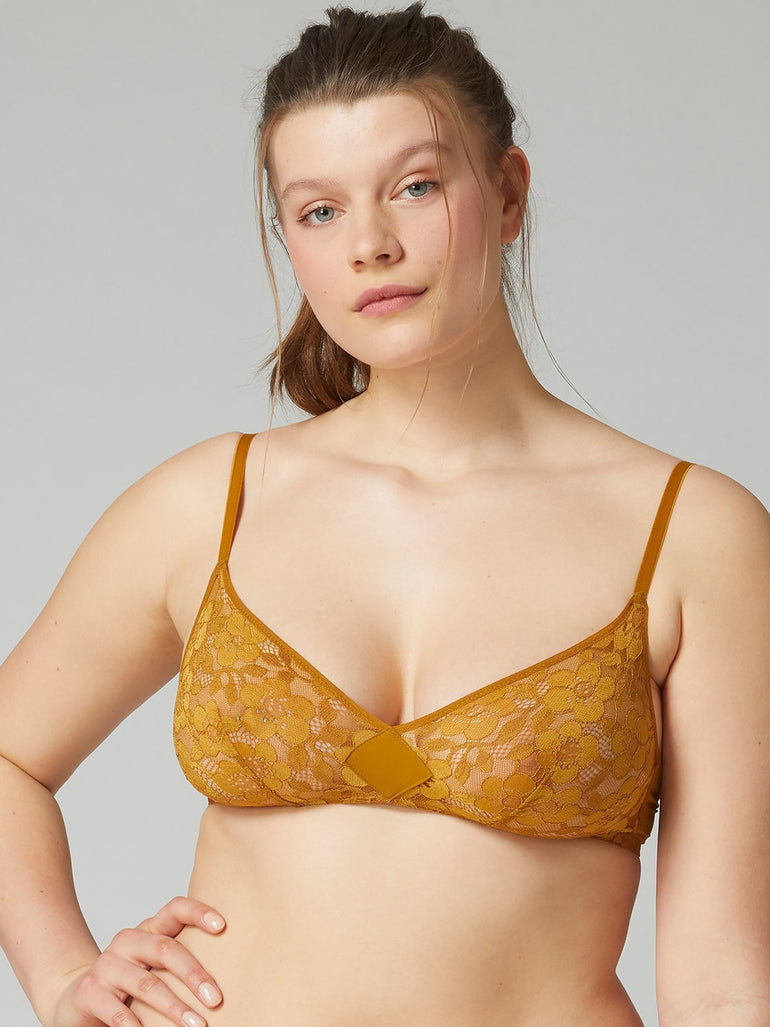 Wireless Triangle Bralette - Pretty Gold